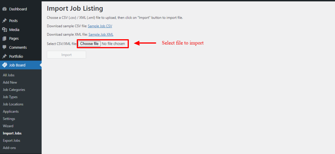 SS1-JobListingsImortExport