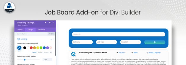 Job Board add-on for Divi Builder Banner Image