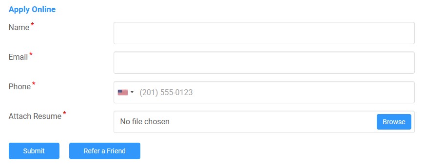 Job Detail Page: Refer a Friend Button