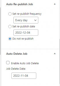 Job Posting Management Add-on Screenshot